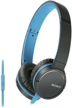 

Sony MDR-ZX660AP-earphones supraurales Diadem's (with microphone, Remoto Control integrated), Blue