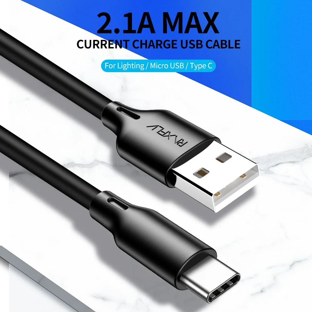 USB raxfly type-C кабель для Xiaomi Redmi Note 7 usb C кабель для мобильного телефона Быстрая зарядка USB кабель для iphone кабель Micro USB Кабо
