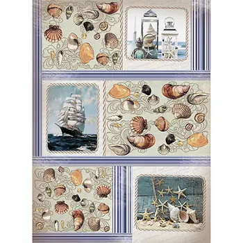 

Rice paper for Decoupage "" craft Premier "", A3, 25 g/m, "Sea coast" cp06162