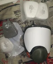 Mascarilla facial para fumigación, filtro para el trabajo, seguridad, protección contra el formaldehído, 6800