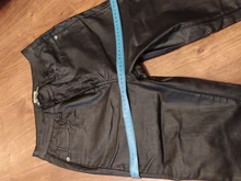 Pantalones vaqueros ajustados de cintura alta para mujer, Jeans de piel sintética, elásticos, C1075, 2021