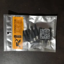 Conector de CC de alta calidad, Conector de alimentación de 2,1x5,5mm, 5,5x2,1 macho y hembra, 10 Uds.