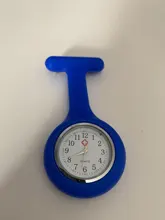Relojes de bolsillo de moda, reloj de silicona para enfermera, broche, Túnica, reloj Fob con batería gratis, relojes Unisex, Reloj Simple y elegante