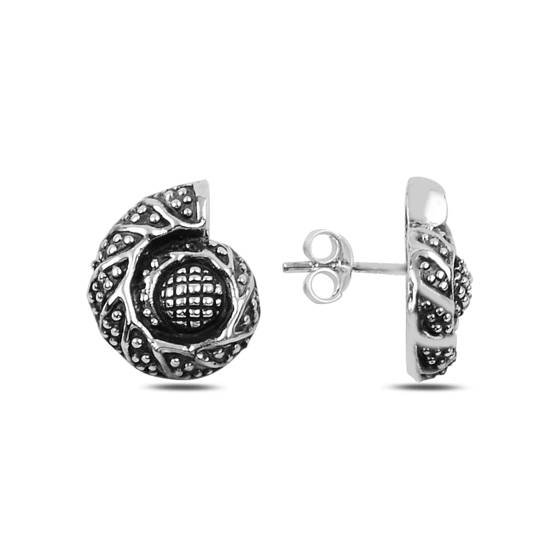 

Armagano Oxidized Snail Earrings