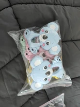 Chenkai-mordedor de silicona para coche, elefante, Koala, teléfono, flamenco, conejo, chupete para bebé, colgante de dentición simulada de grado alimenticio, 10 Uds.