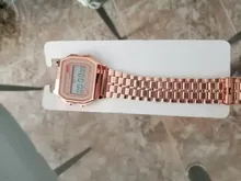 Relojes digitales de lujo para Mujer, pulsera de eslabones de acero inoxidable a la moda, Reloj electrónico de negocios para hombre y Mujer