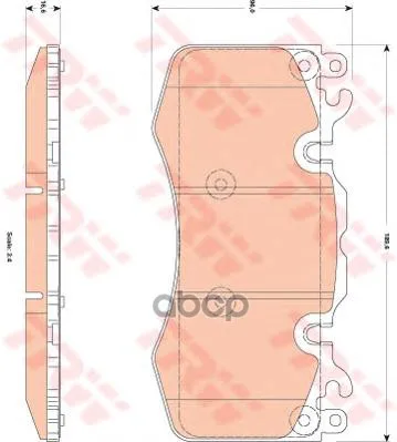 Колодки Тормозные Land Rover Discovery/Range Rover/Sport 3.0/5.0 09- Передние Trw/Lucas Gdb1834 TRW/Lucas арт. GDB1834