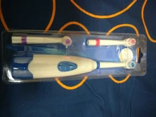 Cepillo de dientes eléctrico giratorio, resistente al agua, con 3 cabezales