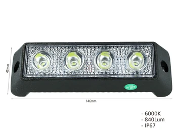

Tail Light daytime running lights DRL Led Work Light Worklight 12V 24V 12W (4 X3W) IP67 White