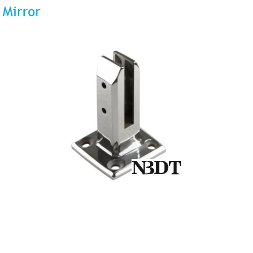 Square Mirror 304 нержавеющая сталь литой зажим для скобы кронштейна бассейн балкон забор ветровое стекло балюстрада лестничные перила стекло золото черный - Цвет: Square Mirror
