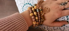 CHENFAN jewelry-pulseras bohemias para mujer, pulsera de piedras naturales, accesorios de ropa para mujer