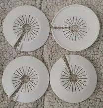 Cover-Plate Decorative-Cover Faucet Water-Pipe for Angle-Valve Wall-Hole Round Plastic