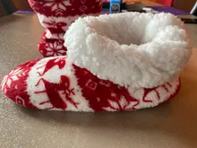 House Slippers Floor-Shoes Flip-Flops Christmas Winter Fur Plush Warm Cotton Indoor Fourrure