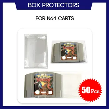 

Box Protector For N64 For Nintendo 64 Cart Cartridge Game Custom Made Clear Plastic Case 50 Pcs