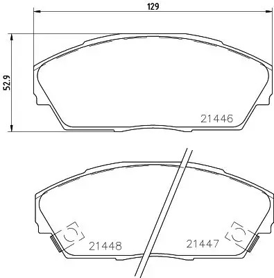 Колодки торм. HONDA CIVIC/INTEGRA пер. NISSHINBO PF-8162