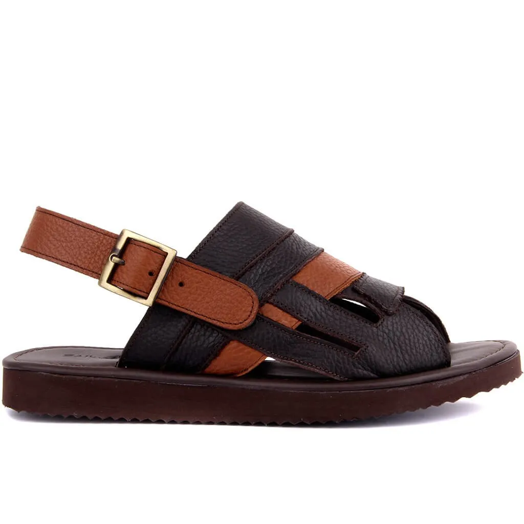 

Sail Lakers-Brown, Tan Leather Men 'S Sandals