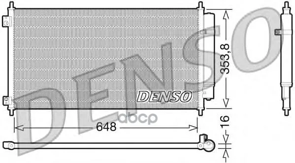 Радиатор Кондиционера Honda Accord 2008- Denso арт. DCN40010
