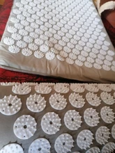 Cojín masajeador para Yoga, esterilla de acupresión para aliviar el estrés, dolor de espalda y cuerpo, estera con puntas, colchoneta de acupuntura