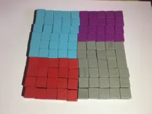 Wood-Cubes-Blocks Board-Game Blank-Dice Square Corner-Color 100pcs/Set 10mm DIY New-Products