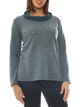 

Sweater women jersey wool blend with rhinestones size soft