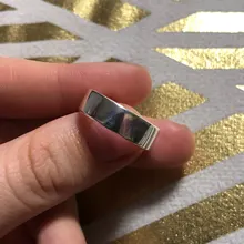 Anillos de plata de ley 925 sencillos y creativos, joyería no alérgica, con carácter redondo, moda Popular, anillos de apertura SR209