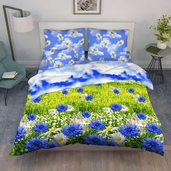 

Bed linen Calico Vasilisa-"cornflower field"