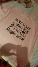 Hogwarts no contratación así que enseñar Muggles en T camisa regalo camisetas camisas 90s estética Potter Tops A-644