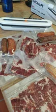 TINTON LIFE-sellador al vacío de alimentos con bolsas, rollos de plástico, bolsas de 5 tamaños para sellador de vacío de cocina para mantener la comida fresca