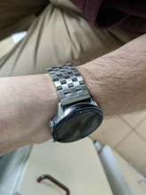 Correa de acero inoxidable para reloj de 18mm, 20mm, 22mm y 24mm para hombre y mujer, banda de Metal sólido cepillado para Gear S3, accesorios para reloj