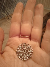 20 unids/lote 25mm hueco de cobre de pluma de pavo real flores envolturas de filigrana conectores encanto resultados para joyería hacer componentes