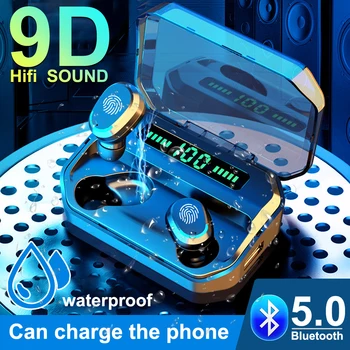 

Wireless Bluetooth Headphone Mini Invisible Earphones LED Power Digital Display TWS Noise Reduction Stereo Earset Sport