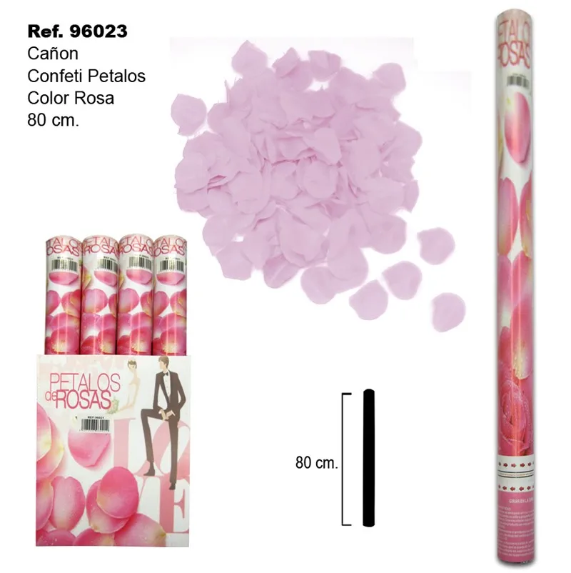 Lanzaconfeti pack save. Lanzaconfeti for events. Rose petals for wedding. Artificial rose petals. Birthday, launches confetti 80cm Packs of 12 or 48 units of white butterfly Canyon or rose petals.