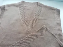 FSDA-suéter tejido tipo Chaleco con escote en V para mujer, Jersey informal de color caqui sin mangas, Jersey gris para otoño e invierno, 2020