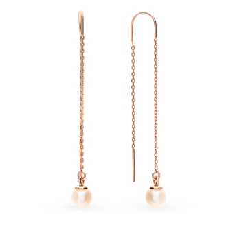 

Gold earrings with pearls sunlight sample 585