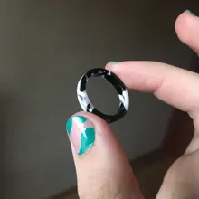 Retro nuevo Chic Corea transparente estética anillo colorido minimalista acrílico resina anillo para las mujeres joyería regalos de fiesta