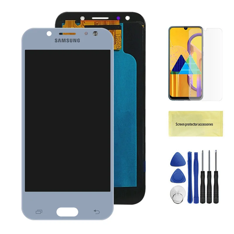 Light blue AMOLED 5,0 ''дисплей для Samsung Galaxy J5 j530 J530F ЖК-дисплей кодирующий преобразователь сенсорного экрана в сборе для J5 Pro J5 Duos - Цвет: Light blue