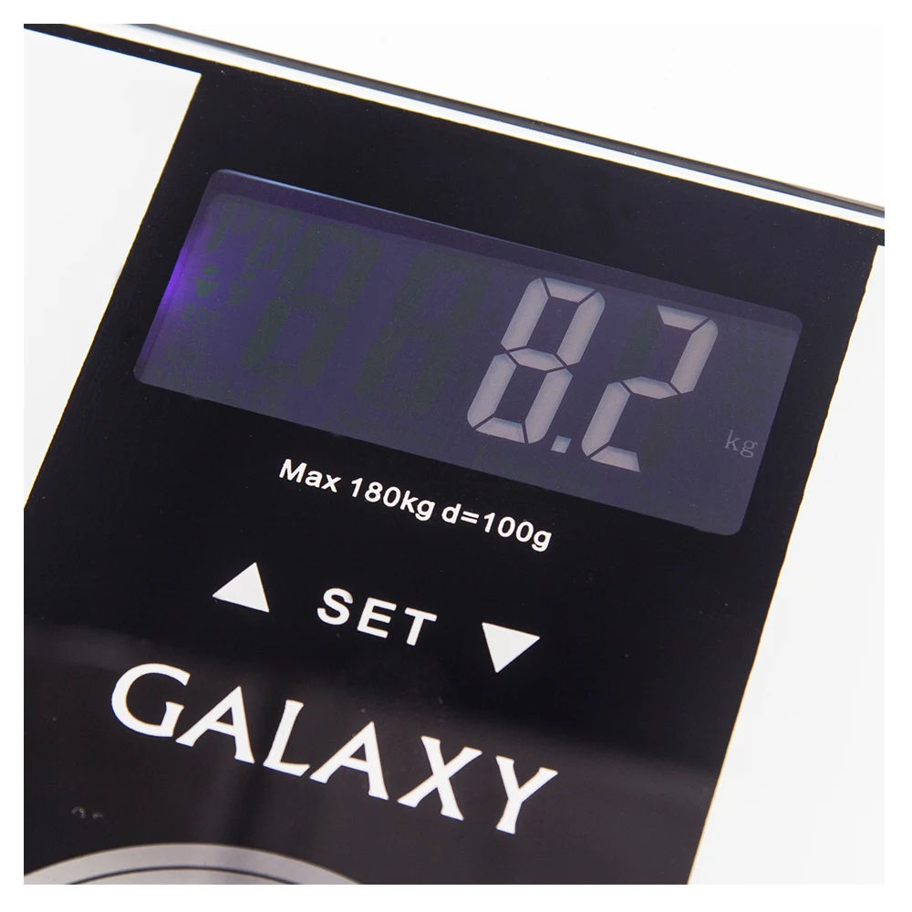 Весы напольные Galaxy GL 4852(Предел измерений 180 кг, автоматическое отключение, определение доли воды