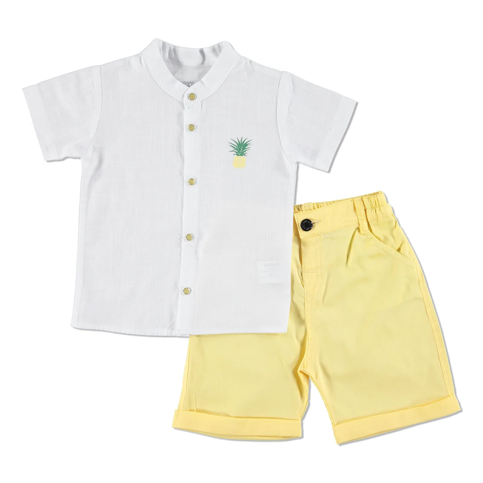

ebebek HelloBaby Baby Boy Panda Theme Shirt Bodysuit Short Set