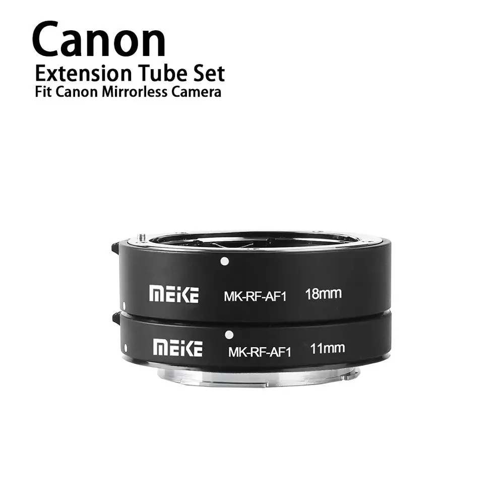 Meike MK-RF-AF1 Metal Auto Focus Macro Extension Tube Ring 11mm 18mm for Canon EOS R RP RF Series | Электроника