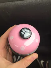 Juguete de entrenamiento para mascotas, llamada de cena, campana pequeña anillo con huellas, juguetes para perros para osito cachorro, llamada para mascotas