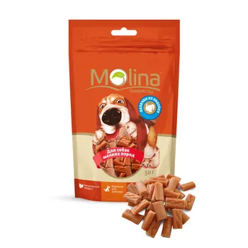 

Molina delicacy D/dogs of small breeds sticks from Turkey, 50g. 12 PCs