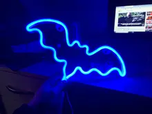 Wall-Lamp Art-Decorative-Lights Neon-Sign Holiday-Lighting LED Plastic Xmas-Party Baby