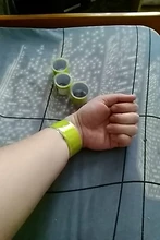 1PC tiras reflectantes de ciclismo correr de noche de pesca de advertencia de seguridad en bicicleta unen la pierna de los pantalones de la correa de cinta reflectante de venta al por mayor