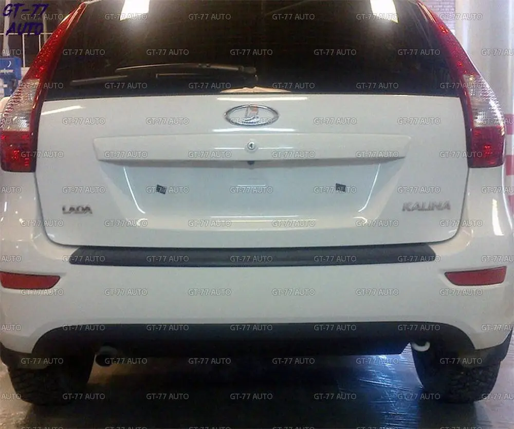 Защитная накладка на задний бампер для Lada Kalina Hatchback 2004- формовочный материал ABS пластик Стайлинг тюнинг накладка подоконик