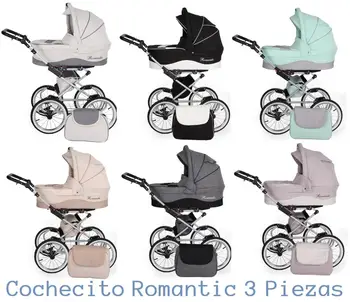 

Stroller Romantic 3 pieces vintage-chair de ride-carrycot-Baby carrier FOR CAR