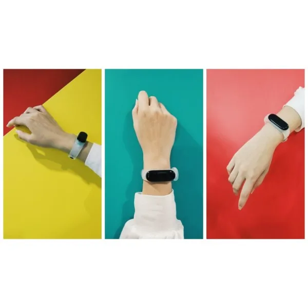 Ремешок силиконовый прозрачный для Xiaomi Mi Band 3/Mi 4 (белый)|Ремешки часов| |