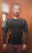 Camiseta con estampado 3D de lobo para hombre, medias de compresión para correr, camiseta transpirable de manga larga, ropa deportiva Rashgard para gimnasio y ciclismo
