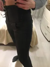 Women Winter Pant Ladies Formal Trousers High-Waist-Duck-Down Casual Warm Work Slim Long