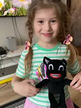 Muñeca de felpa de cabeza de sirena de Anime, juguete de gato escalofriante de dibujos animados suave, regalos de cumpleaños, nueva gran oferta