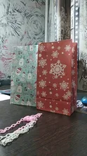 Gift-Bags Boxes Guests-Packaging Merry-Christmas Deer Candy Stickers No Party with Snowflakes